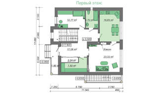 Розкішний житловий будинок в світлих тонах
