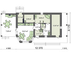 Стильний заміський будинок з парною і кімнатою відпочинку