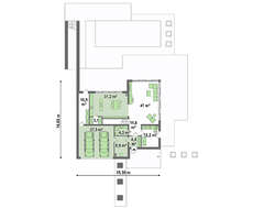 Креслення великого котеджу площею 224 кв. м в європейському стилі