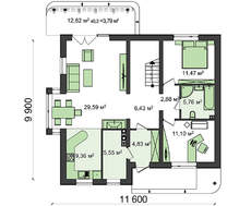 Проект будинку з піноблоків