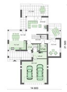 Двоповерховий будинок з розширеною зоною для відпочинку