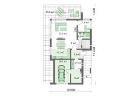 Красивий двоповерховий будинок зі спальнями підвищеного комфорту