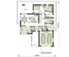 Чудовий двоповерховий будинок мінімалістичного стилю