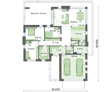 Помпезний житловий будинок з просторим гаражем