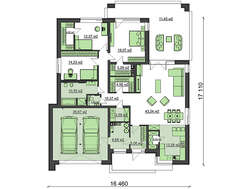 Сучасний котедж в стилі мінімалізму