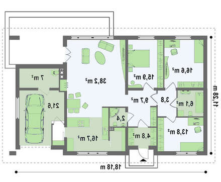 Проект класичного котеджу загальною площею 156 кв.м