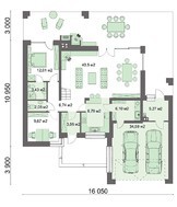 Двоповерховий житловий будинок поліпшеного планування