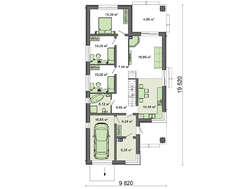 Файний житловий будинок з чотирма спальнями для вузької ділянки