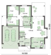 Житловий будинок з просторим гаражем на дві машини