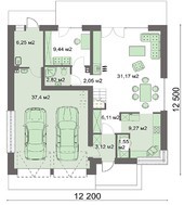 Стильний житловий будинок з зручними спальнями