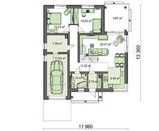 Двоповерховий особняк з красивою вітальнею