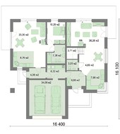 Гарний житловий будинок з двома вітальнями