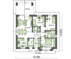 Заміський будинок з стильним цегляним декором стін