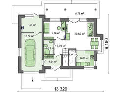 Двоповерховий котедж з красивими балконами