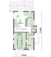 Сучасний гарний житловий будинок на два поверхи