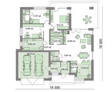 Милий житловий будинок квадратної форми