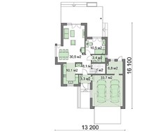 Проект оригінального будинку з зручним плануванням