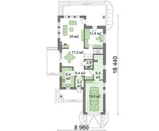 Розкішний світлий будинок з чотирьма спальнями