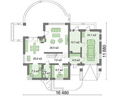 Проект шикарного будинку для великої родини