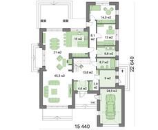Красивий двоповерховий будинок для великої родини