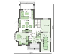 Проект житлового будинку в класичному стилі