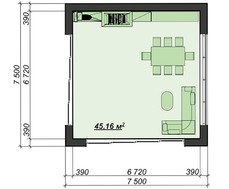 Стильна альтанка барбекю площею 50 кв. м