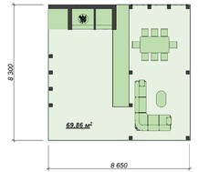 Вітальня-альтанка для заміського відпочинку