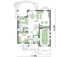 Проект красивою садиби для заміської зони