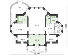Проект чотириповерхового особняка