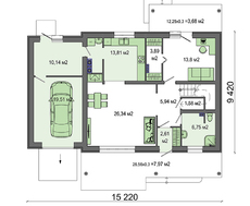 Двоповерховий красивий котедж з унікальним плануванням