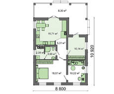 Оригінальний житловий будинок для сезонного проживання