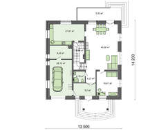 Проект живописного житлового будинку з шоколадним декором