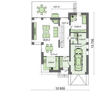 Проект двоповерхового котеджу з другим світлом