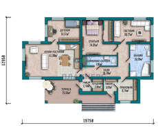 Проект бунгало площею 168 кв. м