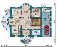 Проект чудового особняка площею 430 кв. м в європейському стилі