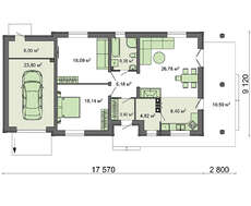Гарний котедж зі стильною терасою