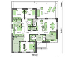 Проект класичного будинку із мансардою загальною площею 316 кв.м.