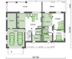 Світлий заміський особняк у світлих тонах площею 276 кв.