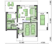 Проект заміського будинку площею 198 кв.