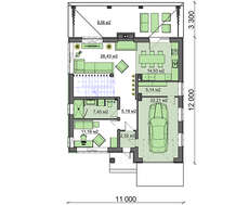 Проект класичного двоповерхового котеджу площею 193 кв.