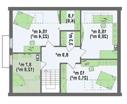 Проект комфортного будинку з гаражем
