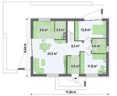 Проект класичного будинку сучасного планування
