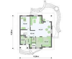Проект світлого котеджу площею 187 кв.м.