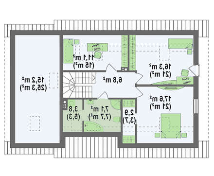 Проект будинку з гаражем на 190 m²