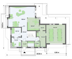 Проект елітного особняка з гаражем для двох автомобілів