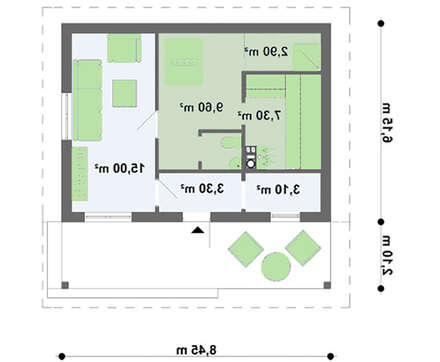 Проект зручної лазні з терасою