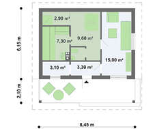 Проект зручної лазні з терасою
