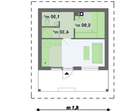 Проект сауни з дерев'яним фасадом
