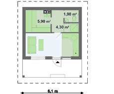 Проект сауни з дерев'яним фасадом