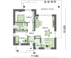 Проект невеликого будинку хай-тек